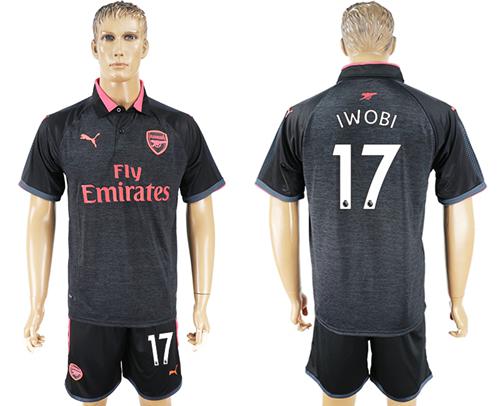 Arsenal #17 Iwobi Sec Away Soccer Club Jersey